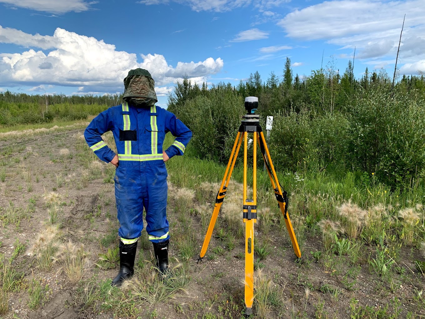 Western Heritage surveyor in the field